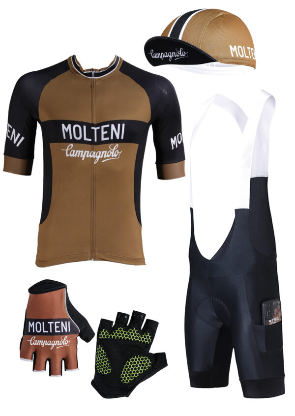 Molteni retro cykelpakke 4 dele